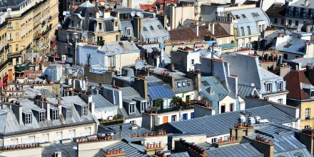 Vue aérienne des toits de Paris